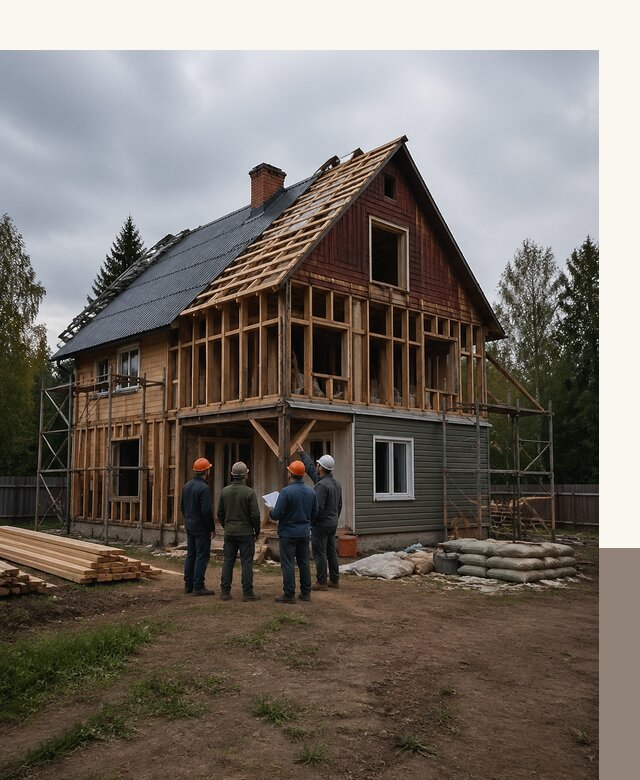 Реконструкция дачного дома в Великих Луке под ключ с проектом